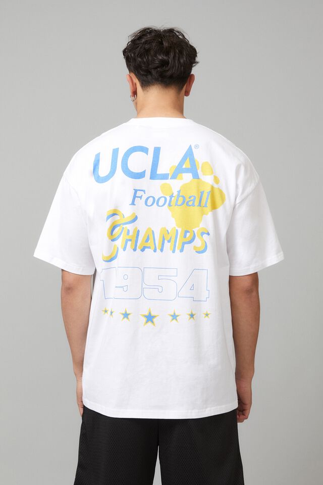 Oversized Ucla T Shirt, LCN UCL WHITE/CHAMPIONSHIP HELMET