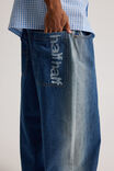 Half Half El Grande Baggy Jean, CLASSIC BLUE EXTREME SIDE SPRAY - alternate image 4