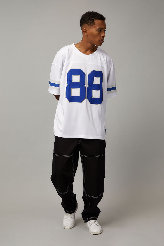 V Neck Mesh Top, WHITE 88