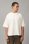 Boxy Cropped Tshirt, EGGSHELL - alternate image 1