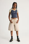 Fitted Graphic Tee, SEAL/DAFFODIL NTN - alternate image 2