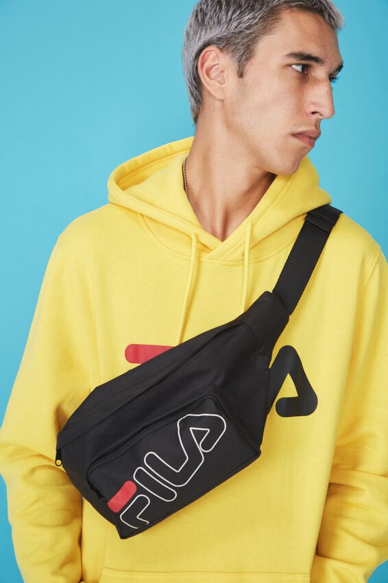 Fila Lcn Black Bumbag, BLACK_BLK