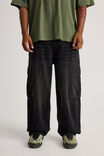 Half Half Ultra Cargo Jean, BLACK ROCK - alternate image 2