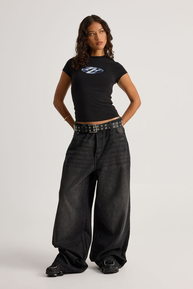 Notion Fitted Graphic Tee, BLACK/SMOKEY NOTION