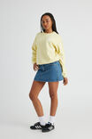 Graphic Crew Sweater, FRENCH VANILLA/HOTEL CHERIE - alternate image 2