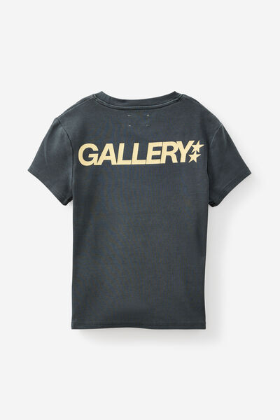 Fitted Graphic Tee, WASHED NAVY/OPEN GALLERY