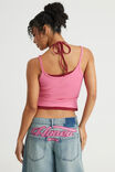 Layered Halter Cami, HYPER PINK/SHIRAZ - example image 3