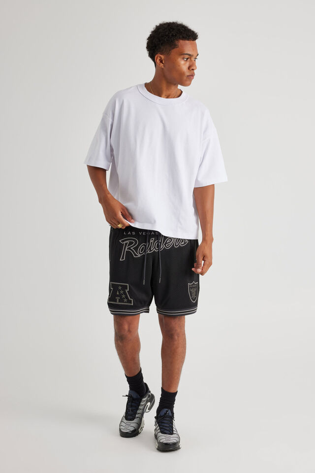 Nfl Basketball Short, LCN NFL BLACK/RAIDERS A CLASSIC