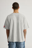 Box Fit Nba T Shirt, LCN NBA GREY MARLE/CHICAGO BULLS WORLDWIDE - alternate image 3