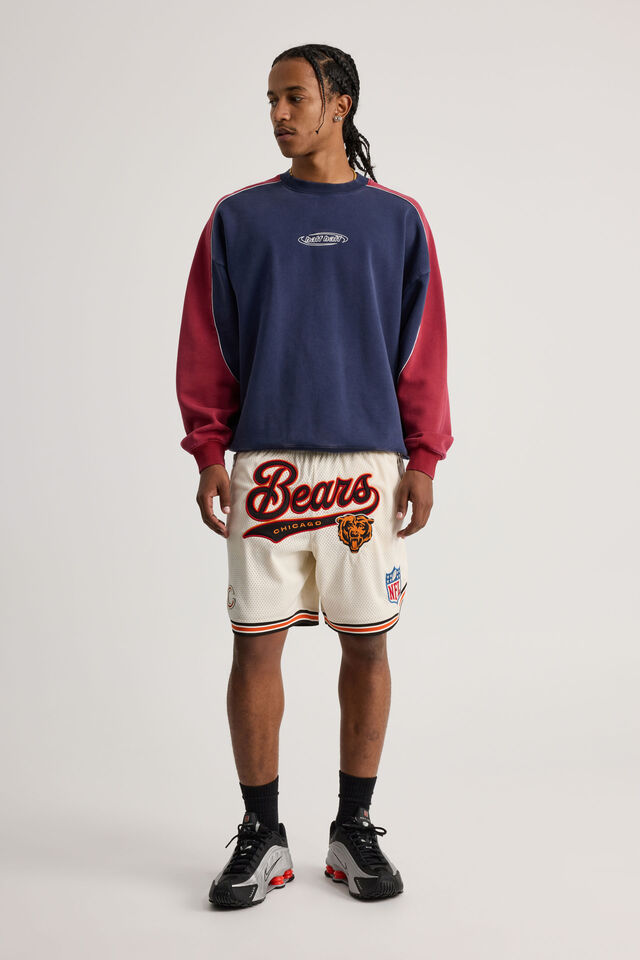 Nfl Basketball Short, LCN NFL IVORY/CHICAGO BEARS CLASSIC