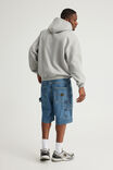 Half Half Painter Baggy Denim Short, CLASSIC INDIGO - alternate image 3