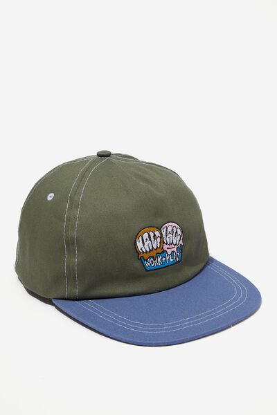 Guys Shallow Skate Cap, BLUE/GREEN HALF HALF ICE CREAM