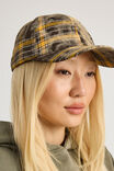 Notion Bleached Check Dad Cap, BROWN YELLOW CHECK - alternate image 2