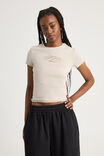 Fitted Graphic Tee, PEBBLE/CHROME NOTION - alternate image 1