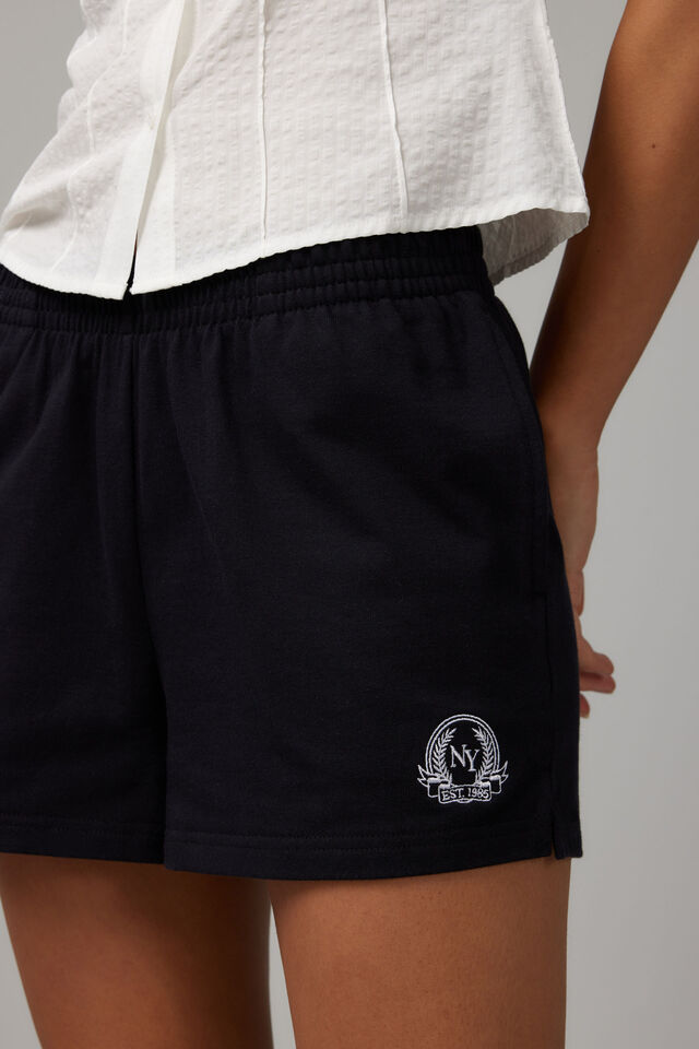 Cotton Pull On Short, BLACK /  NEW YORK