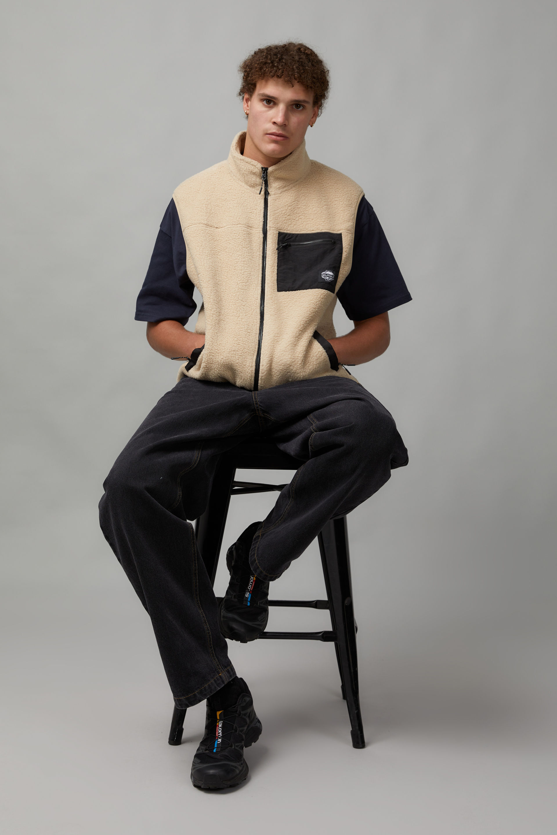 Half Half Sherpa Vest