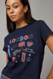 Slim Fit Graphic Tee, NAVY/LONDON ICONS - alternate image 3