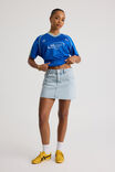 The Everyday Denim Skirt, FADED BLUE - alternate image 2