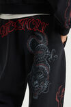 Baggy Trackpant, NTN WASHED BLACK/DRAGON - example image 4