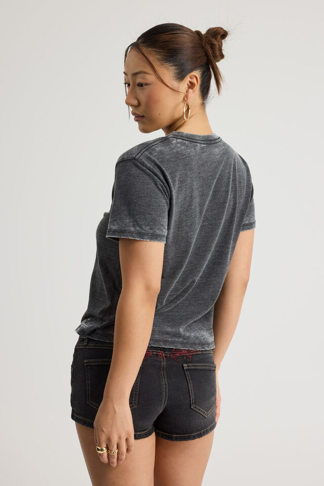 Notion Regular Graphic Tshirt, NTN BLACK BURNOUT