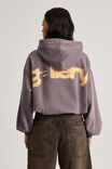 Open Gallery Boxy Hoodie, MYSTIC PURPLE/ OG TUMERIC - alternate image 5