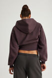 Authentics Shrunken Zip Through Hoodie, WASHED FROZEN BERRY - alternate image 3