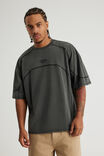 Notion Panelled Tshirt, NTN WASHED BLACK/CONTRAST - alternate image 1