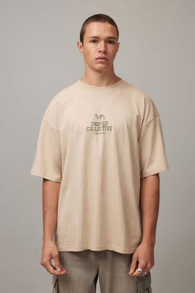 Box Fit Unified Tshirt, UC BEIGE/SUPPLY CO