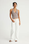 Soft Washed Halter Top, MUSHROOM - example image 2