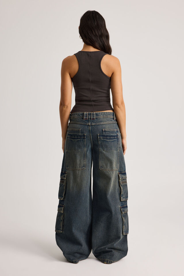 Mega Baggy Cargo, WORKSHOP BLUE