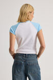 Raglan Graphic Tee, WHITE/AIRY BLUE 19NY - alternate image 3