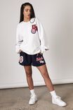 Lcn College Oversized Graphic Crew, LCN MIS SILVER MARLE/MISSISSIPPI