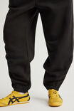 Baggy Cuffed Trackpant, BLACK - alternate image 4