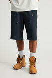 Authentics Baggy Track Short, NTN OIL WASH NAVY - alternate image 2
