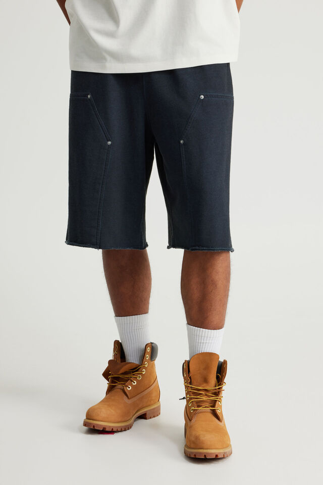 Authentics Baggy Track Short, NTN OIL WASH NAVY