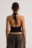 Emma Gathered Halter, BLACK - alternate image 3