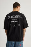 Box Fit Nfl Tshirt, LCN NFL RAIDERS BLACK/WORLDWIDE SUPERSCRIPT - alternate image 3
