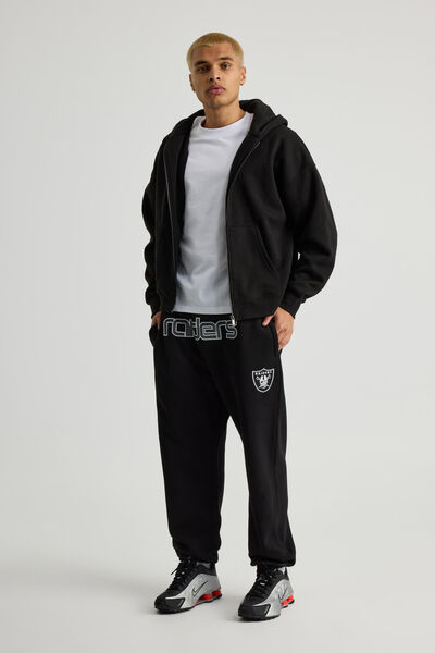 Nfl Track Pant, LCN NFL BLACK/RAIDERS WORLDWIDE