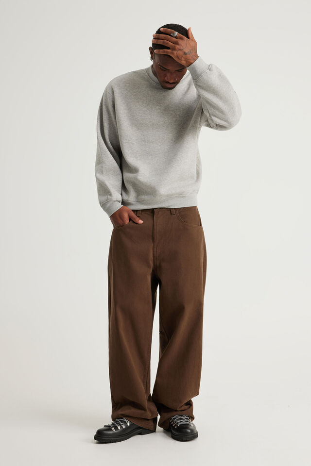 Half Half Classico Baggy Jean, RICH BROWN