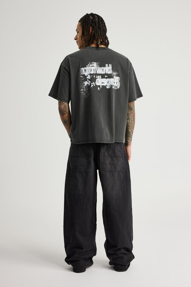 Half Half El Grande Baggy Jean, VINTAGE BLACK
