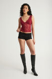 Raya Pull On Short, BLACK/ICED OUT CROSSES - example image 4