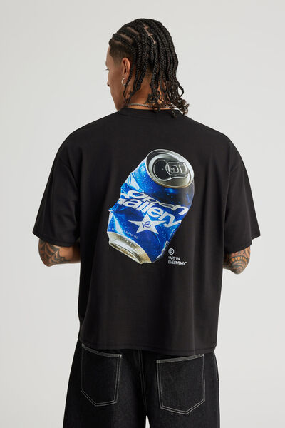 Open Gallery Box Fit Tshirt, OG BLACK/CRUSHED CAN