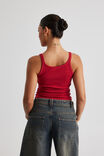 Longline Tank, RED - alternate image 3