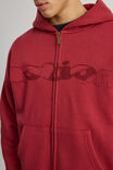 Notion Zip Thru Hoodie, NTN TUSCAN RED/NOTION LOGO - alternate image 4