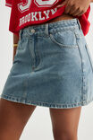 The Everyday Denim Skirt, WESTERN BLUE - alternate image 4