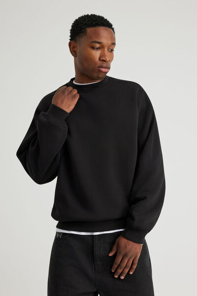 Authentics Boxy Crew, BLACK