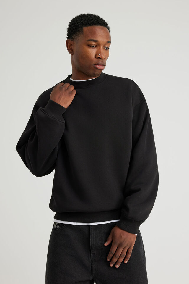 Authentics Boxy Crew, BLACK