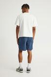 Half Half Pull On Short, BLUE GRID CHECK - example image 3