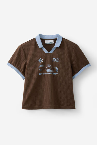 Graphic Mesh Tee, MUD/OPEN GALLERY