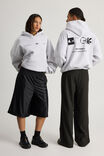 Open Gallery Hoodie, OG SILVER MARLE/OPEN GALLERY MOTIFS - alternate image 2